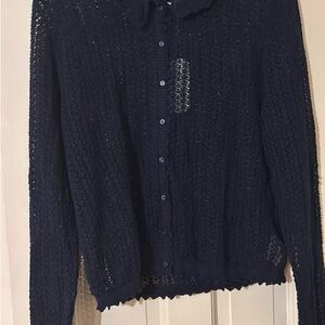 Chic Navy Women's Cardigan
